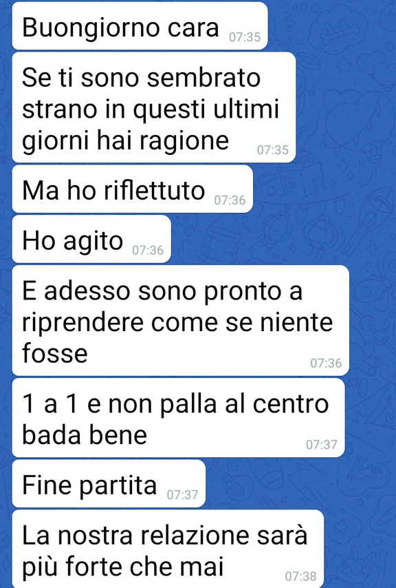 Il tradimento immaginario