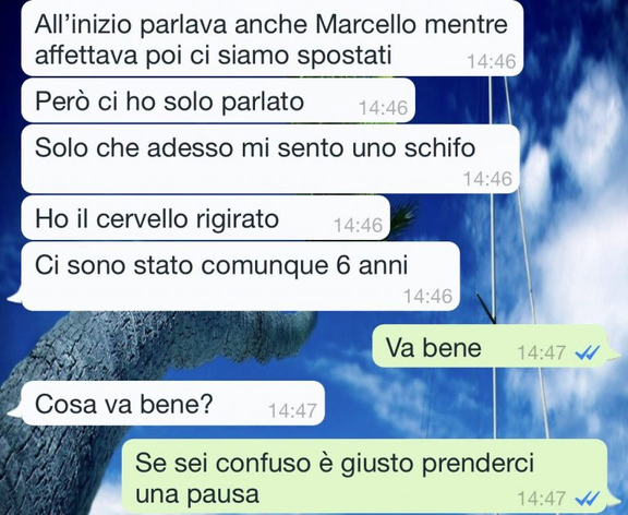 Forse non volevo prendere una pausa