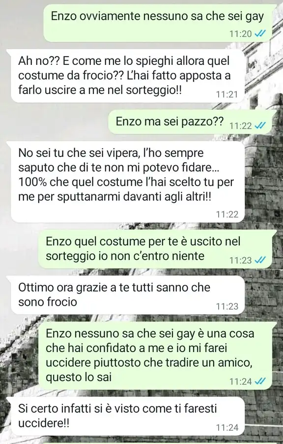 il costume sbagliato