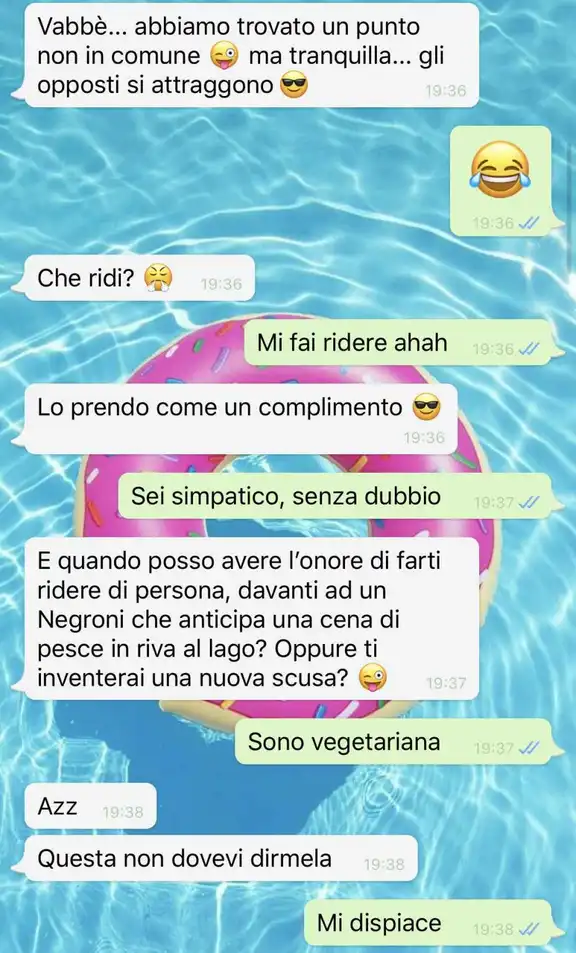 Ogni scusa é buona per dirti di no