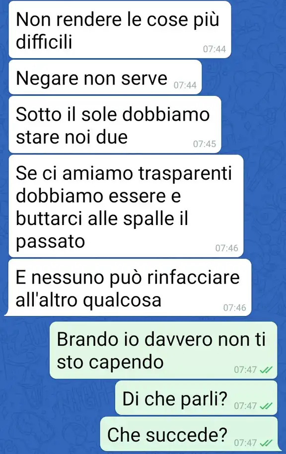Il tradimento immaginario