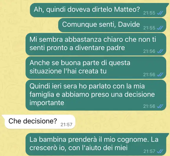 Un futuro padre assente