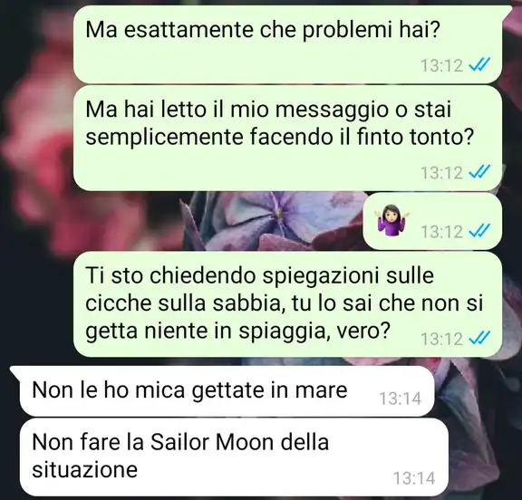 I mozziconi in spiaggia