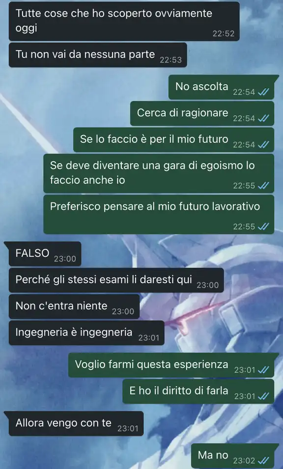 La partenza per L'Erasmus