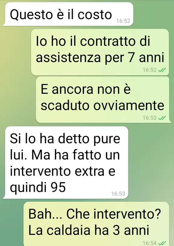 Sanificazione caldaia