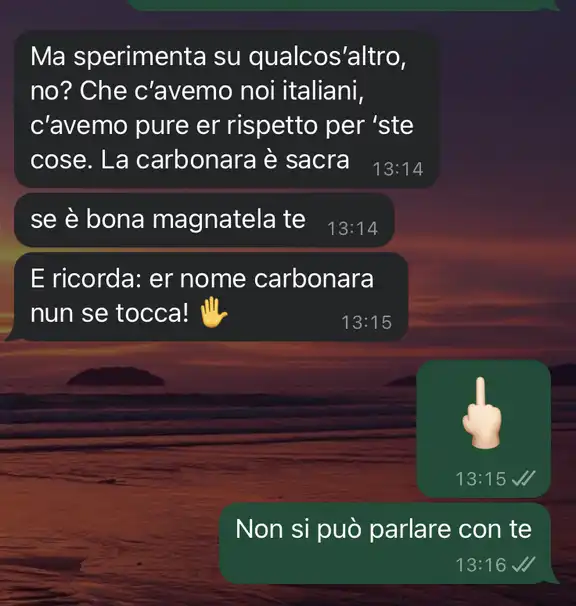 La carbonara vegana