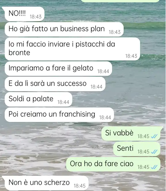 Svoltare col gelato al pistacchio