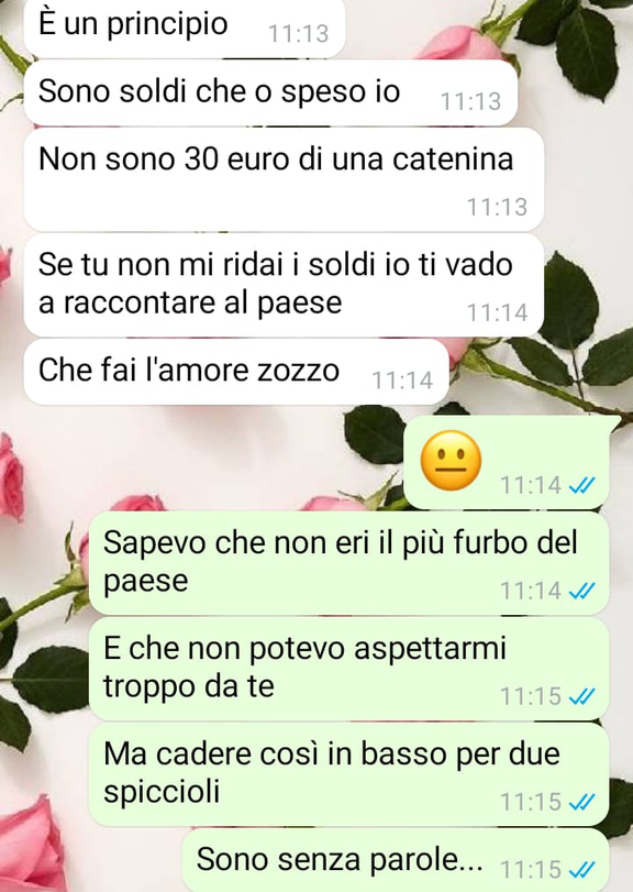 L’ex di paese