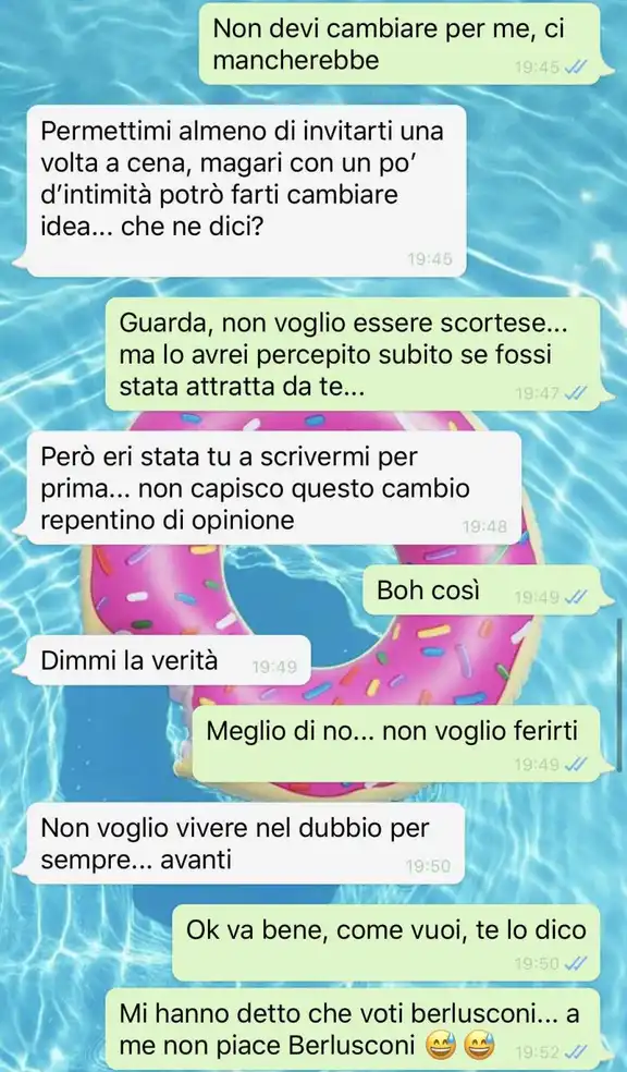 Ogni scusa é buona per dirti di no