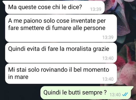 I mozziconi in spiaggia