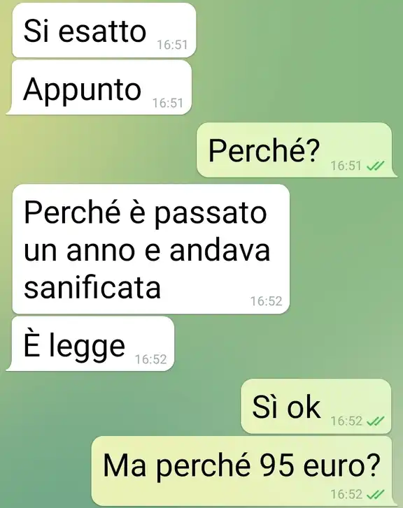 Sanificazione caldaia