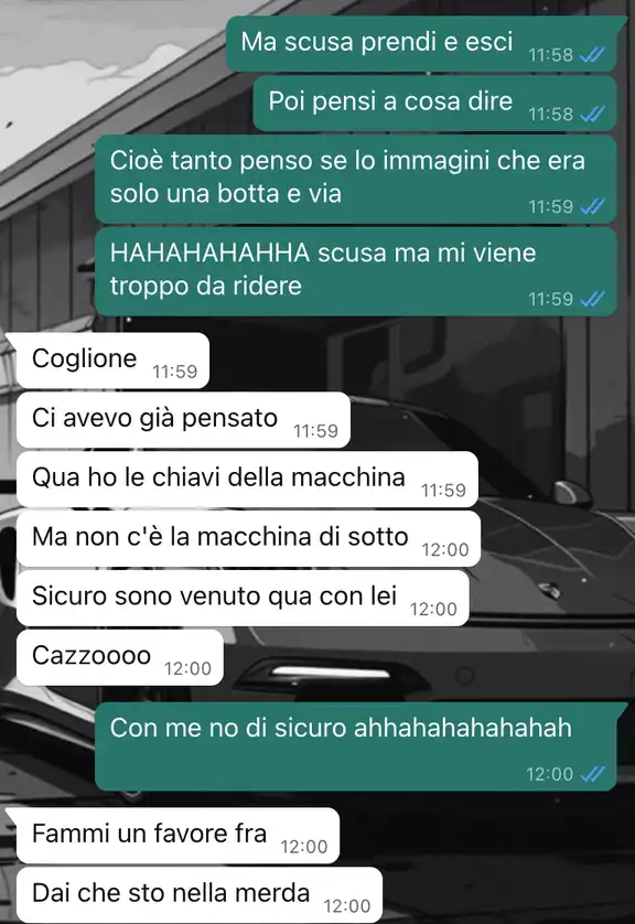 Scambio di persona post serata