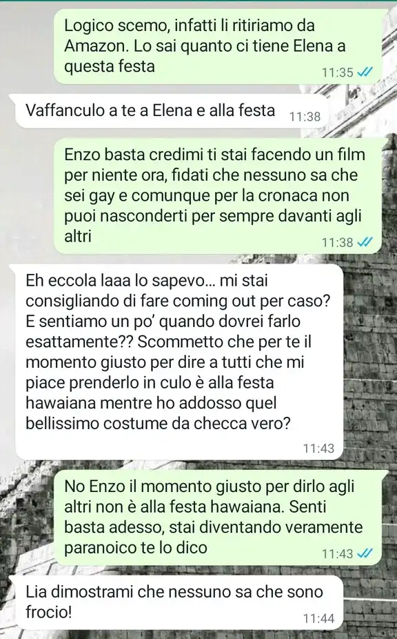 il costume sbagliato