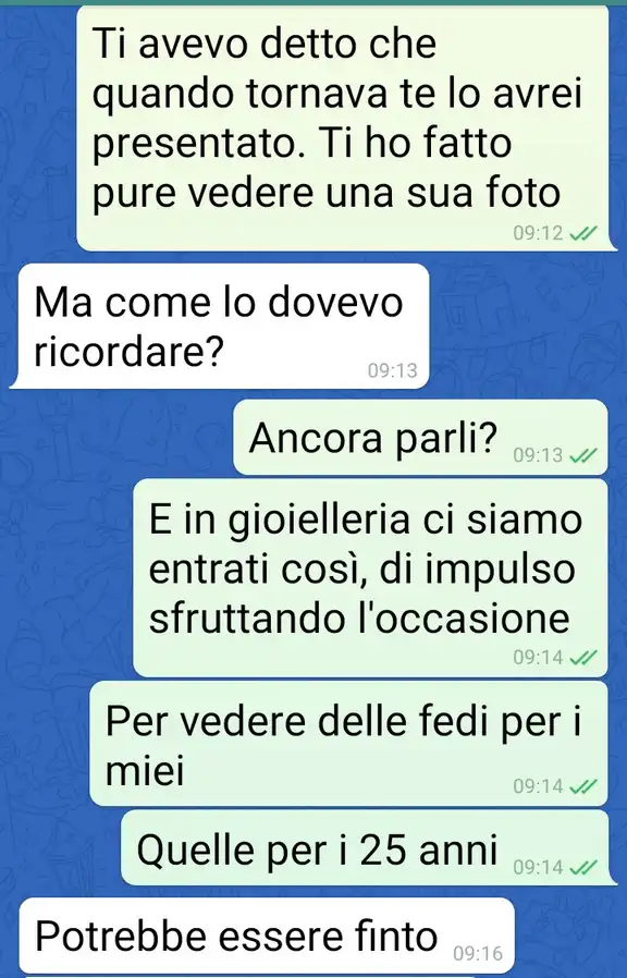 Il tradimento immaginario