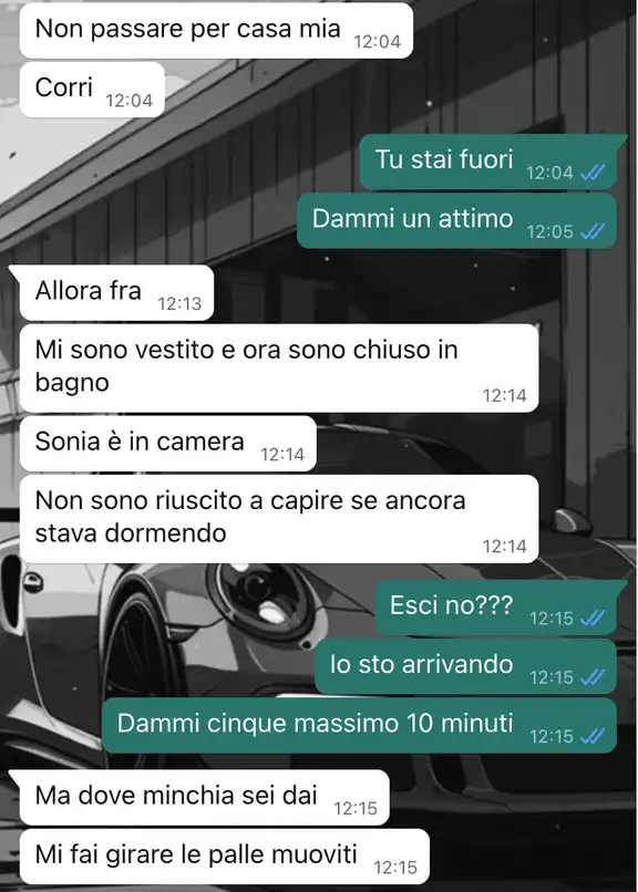 Scambio di persona post serata