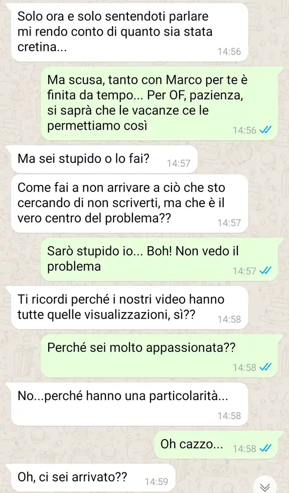 Il tradimento su only fans