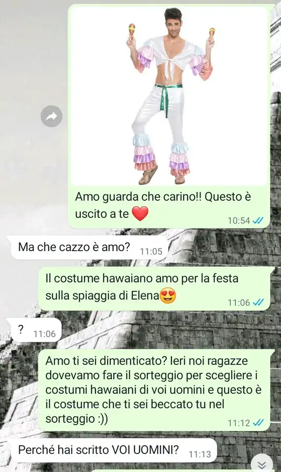 il costume sbagliato