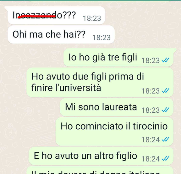 Essere madre è un dovere