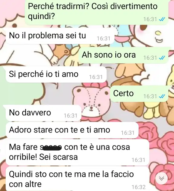 Un tradimento ammesso