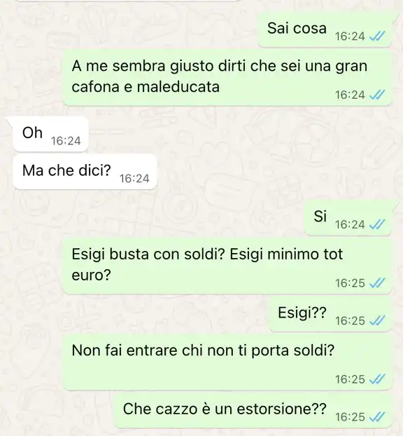 Estorsione matrimoniale