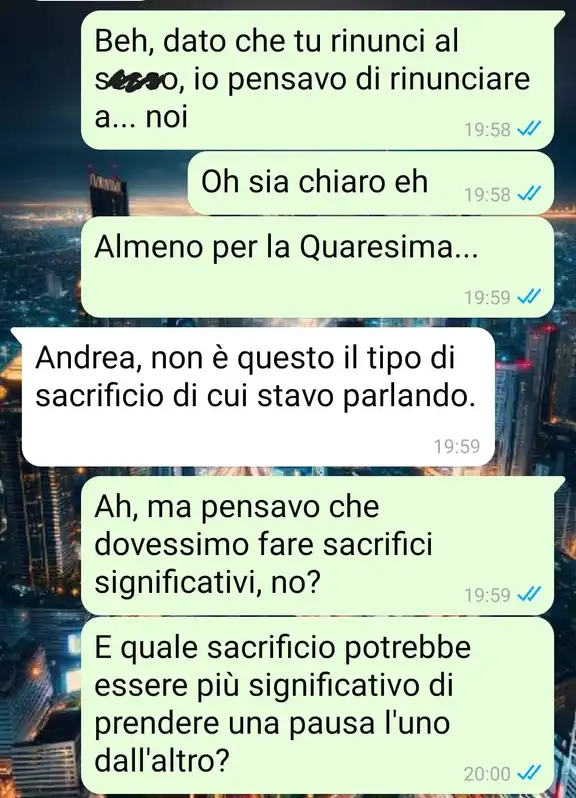 La rinuncia pasquale