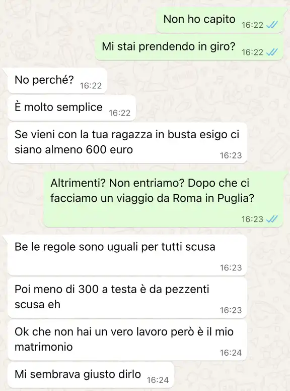 Estorsione matrimoniale