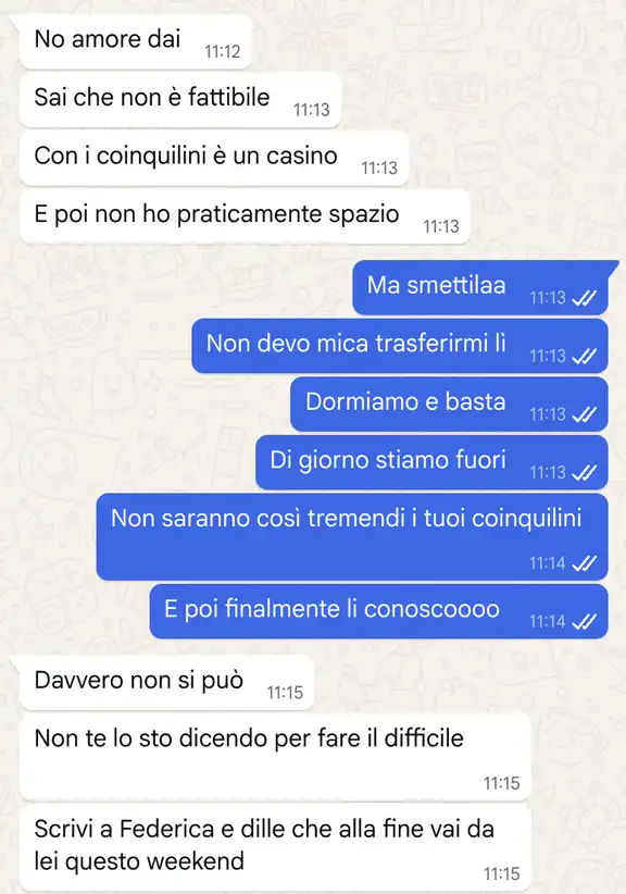 La 'ex' coinquilina