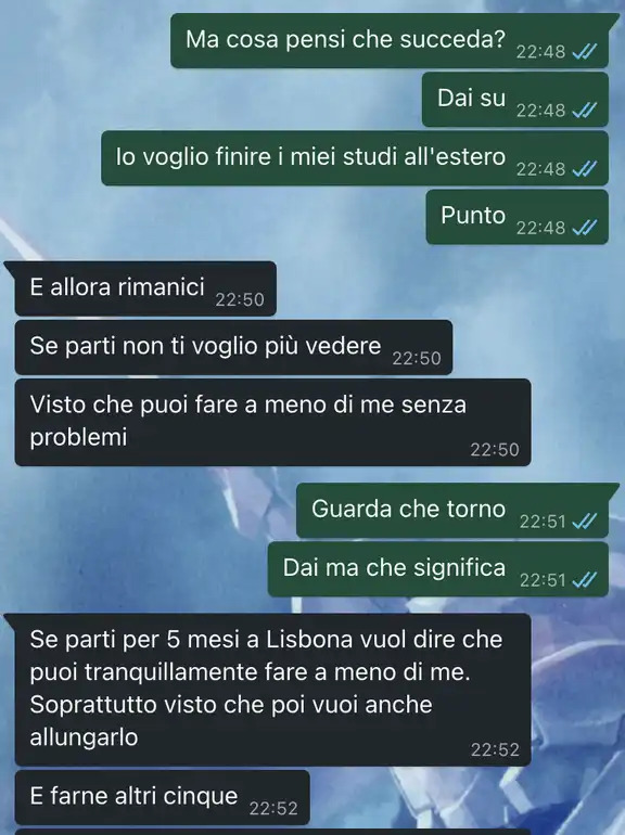 La partenza per L'Erasmus