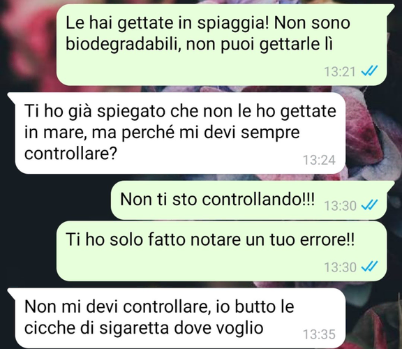 I mozziconi in spiaggia