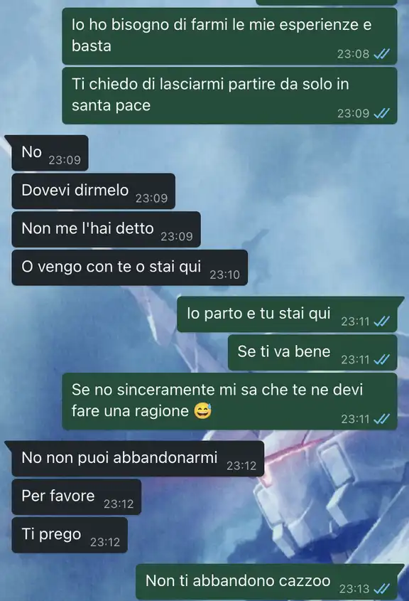 La partenza per L'Erasmus