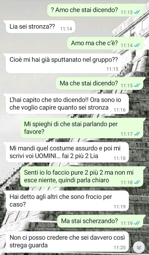 il costume sbagliato
