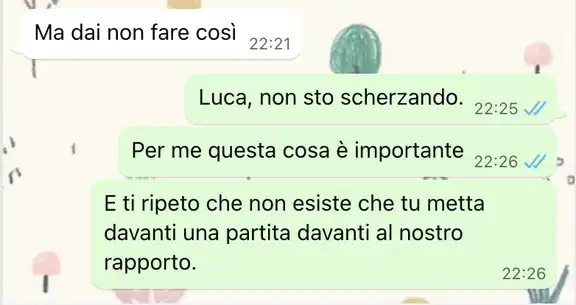 L'anniversario o la partita