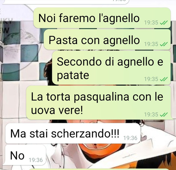 Il menu pasquale