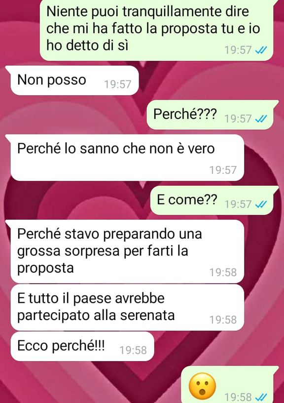 La proposta di matrimonio di lei