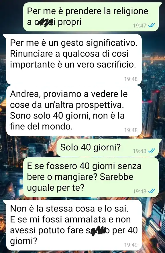 La rinuncia pasquale