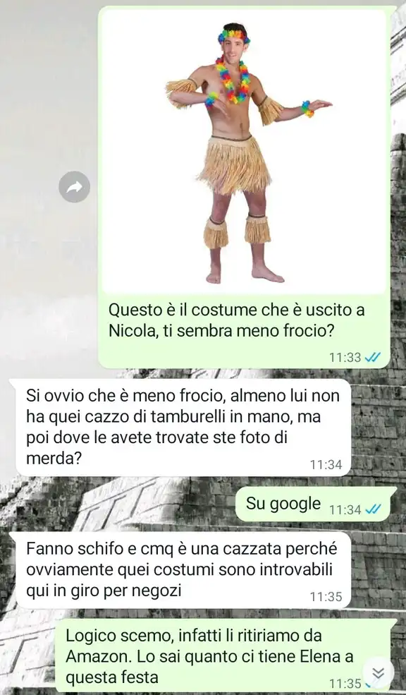 il costume sbagliato