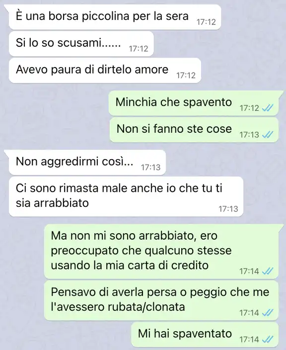 Acquisti senza permesso