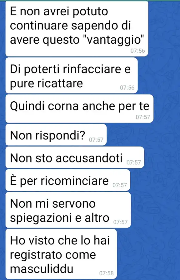 Il tradimento immaginario